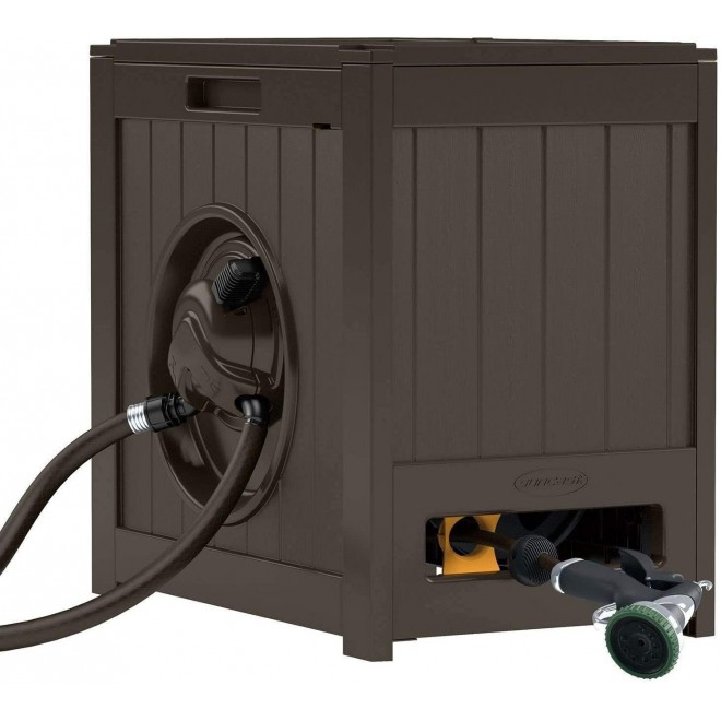 Suncast 125�� Aquawinder Auto Rewind Water Powered Yard Hose Reel, Java (2 Pack) - John Pierce Auto Care