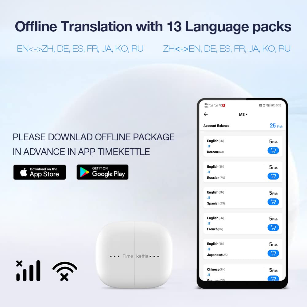 Timekettle M3 Language Translator Earbuds, Two Way, with APP for 40 Languages \u0026amp; 93 Accents Online - John Pierce Auto Care