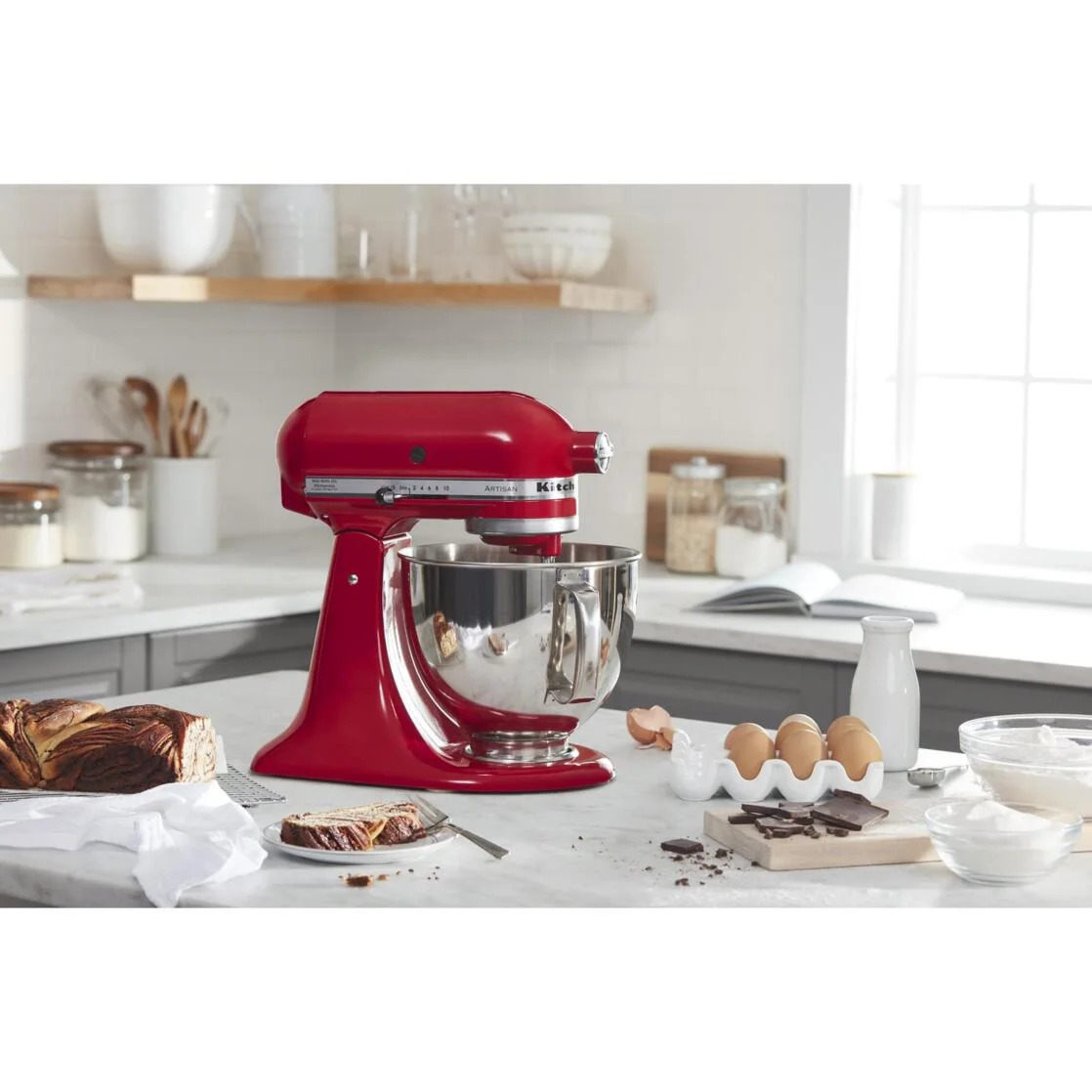 KitchenAid Artisan 5-Quart Stand Mixer, Red - John Pierce Auto Care