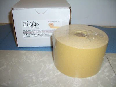 40 Grit 2-3/4 x 20yd Roll PSA Sandpaper Premium gold Aluminum Oxide - John Pierce Auto Care
