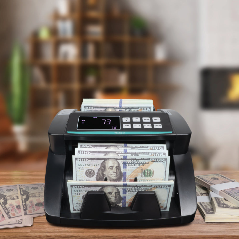 Kolibri Bill Counter\u0026#58; 1,500 bills per min, advanced counterfeit detection, set up in minutes - John Pierce Auto Care