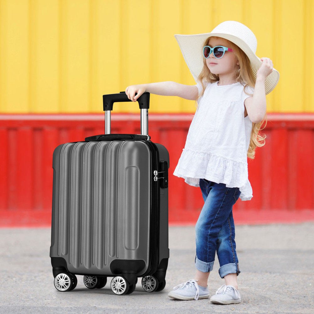Zimtown 4 Piece Luggage Set, ABS Hard Shell Suitcase Luggage Sets Double Wheels with TSA Lock - John Pierce Auto Care