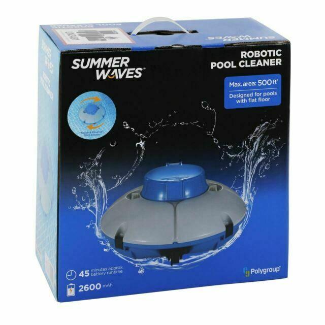 Summer Waves Robotic Cordless Rechargeable Swimming Pool Vacuum Cleaner System - John Pierce Auto Care