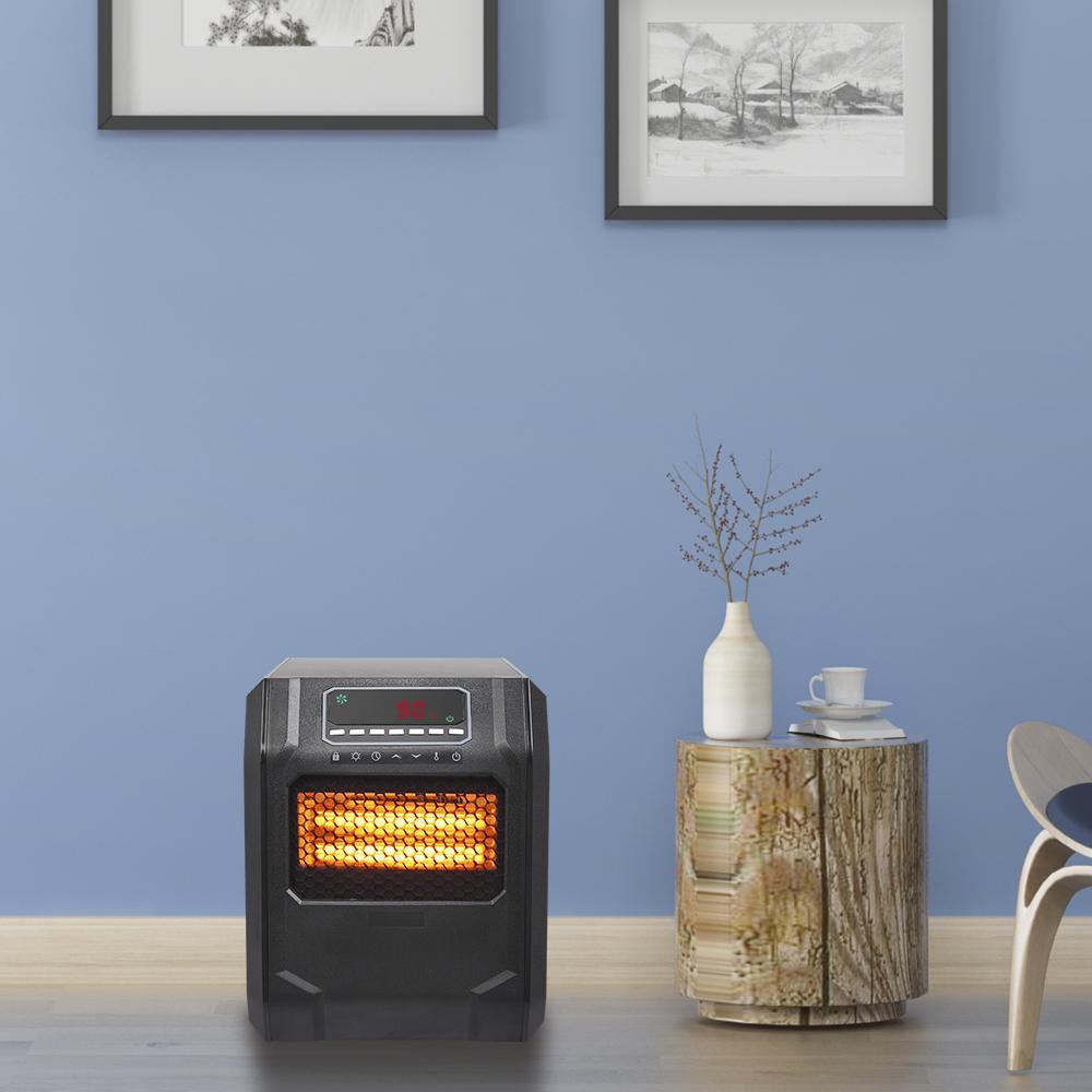 Portable Space Heater, 750W\/1500W Small Infrared Heater w\/ Remote, LED Display, 3 WorModes, Safe Electric Heater for Home Office Bedroom with Overheat Protection, 11.58��� x 9.72��� x 12���, Q6153 - John Pierce Auto Care