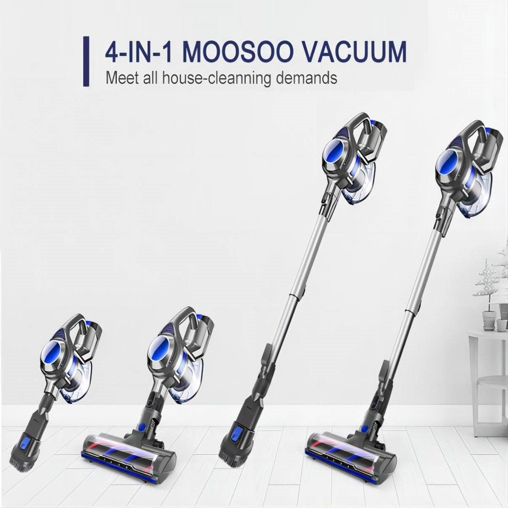 MOOSOO Cordless Vacuum 4 In 1 Lightweight Stick Vacuum Cleaner - John Pierce Auto Care