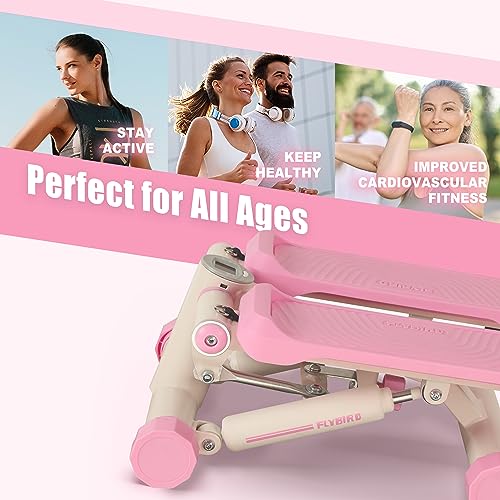 FLYBIRD Stepper for Exercise, Portable Stair Stepper with Resistance Bands for Full Body Workout - John Pierce Auto Care
