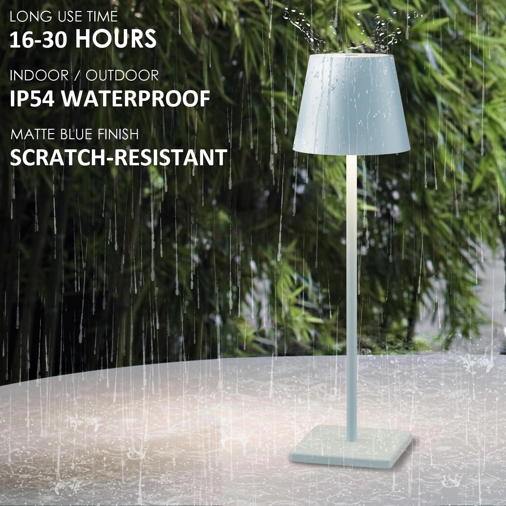 Aoceley 2 Packs Rechargeable LED Table Lamp,Outdoor Cordless Table Lamp Waterproof - John Pierce Auto Care