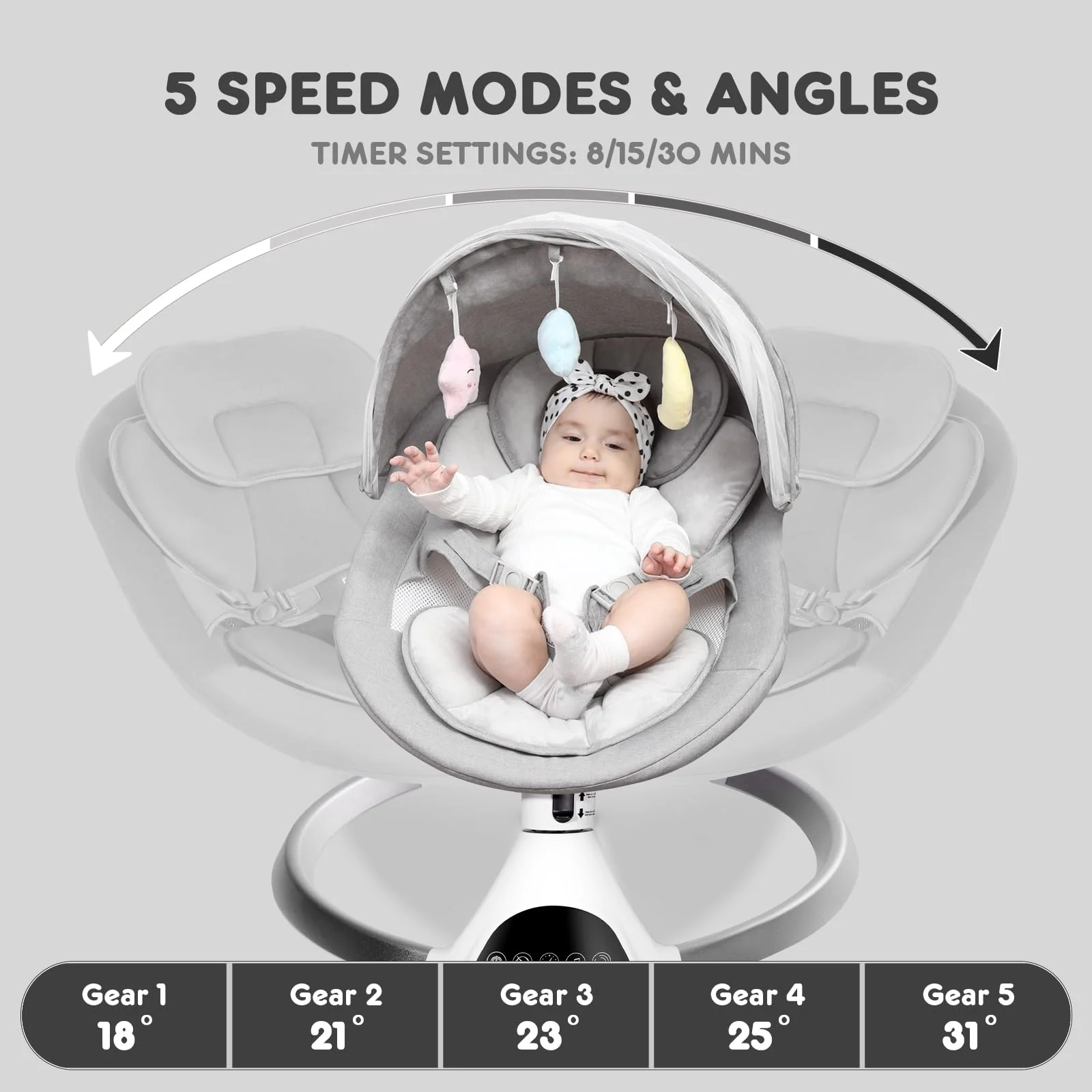 HARPPA Electric Baby Swing - John Pierce Auto Care