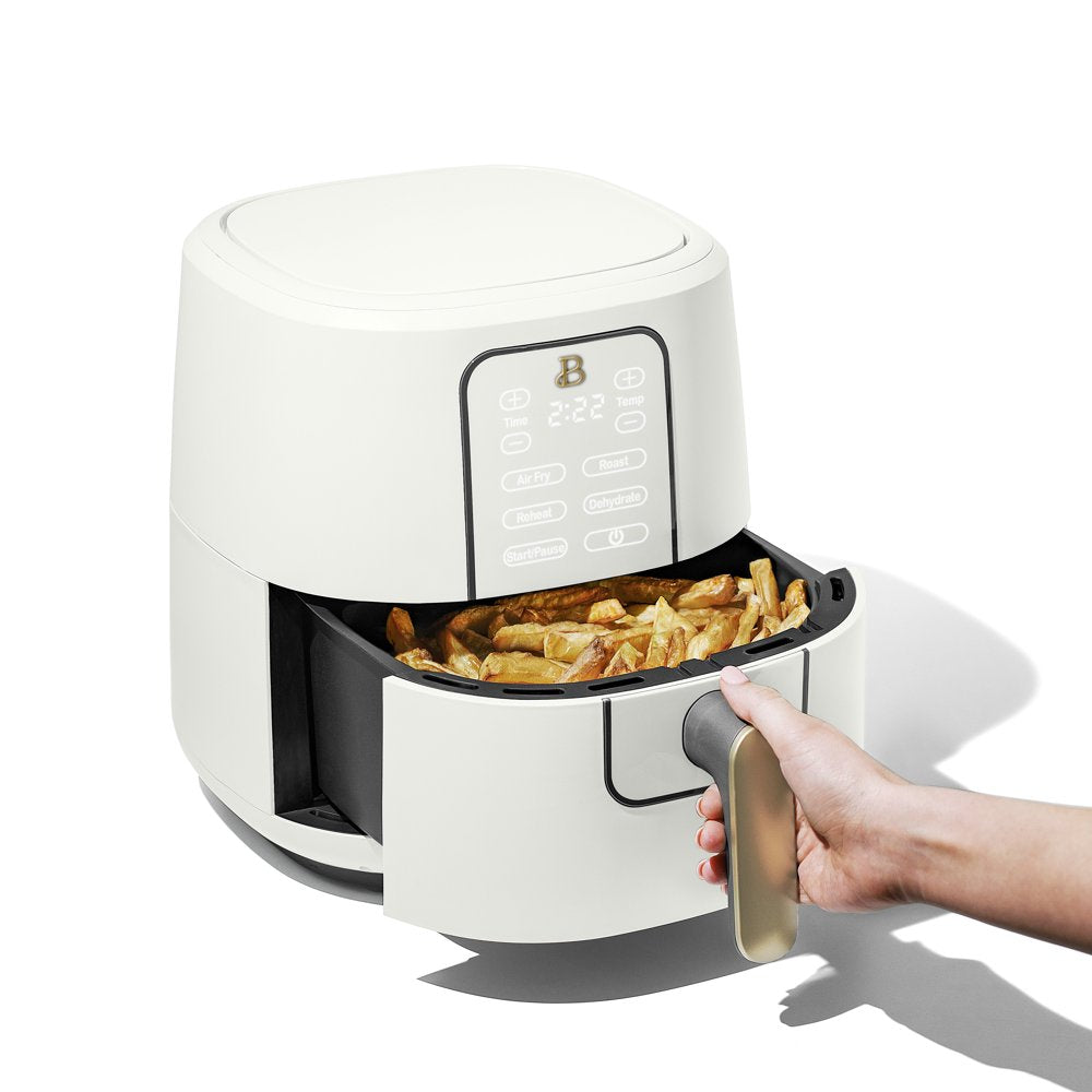 Beautiful 6 Quart Air Fryer with Turbocrisp Technology and Touch Activated Display, White Icing by Drew Barrymore - John Pierce Auto Care