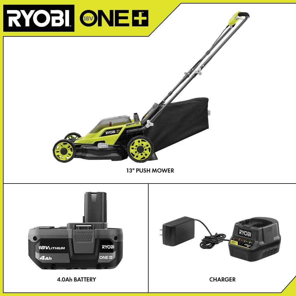 Ryobi 18V 13-inch Cordless Push Lawn Mower - John Pierce Auto Care