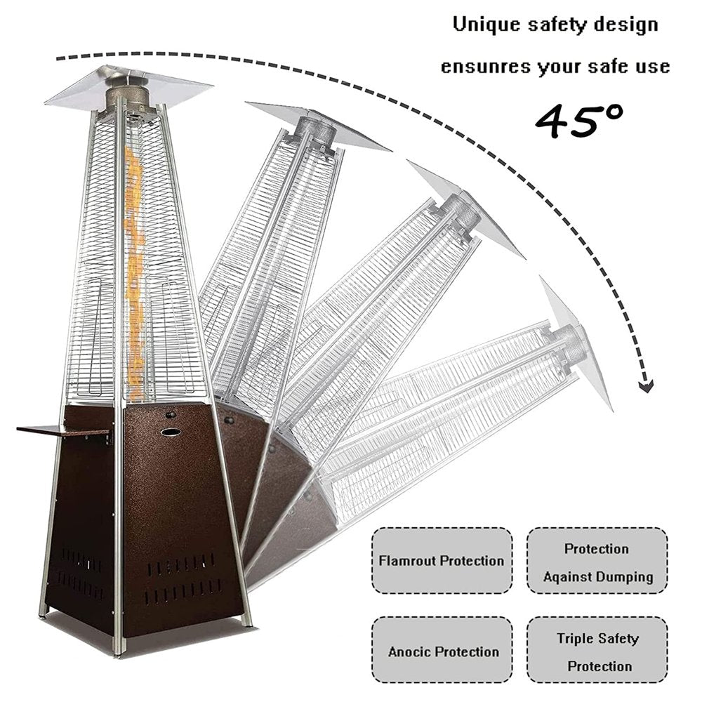 NAVINE 48,000 Btu Outdoor Propane Heater with Detachable Table - John Pierce Auto Care