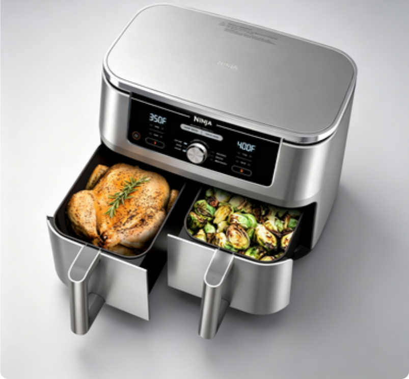Ninja Foodi DZ401 10-Quart XL 2-Basket Air Fryer - John Pierce Auto Care