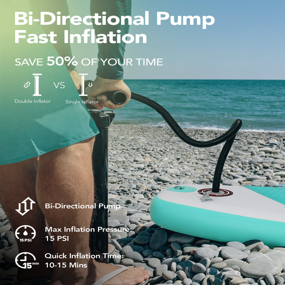 Marnur Inflatable Stand up Paddle Board SUP 6 In Thick - John Pierce Auto Care