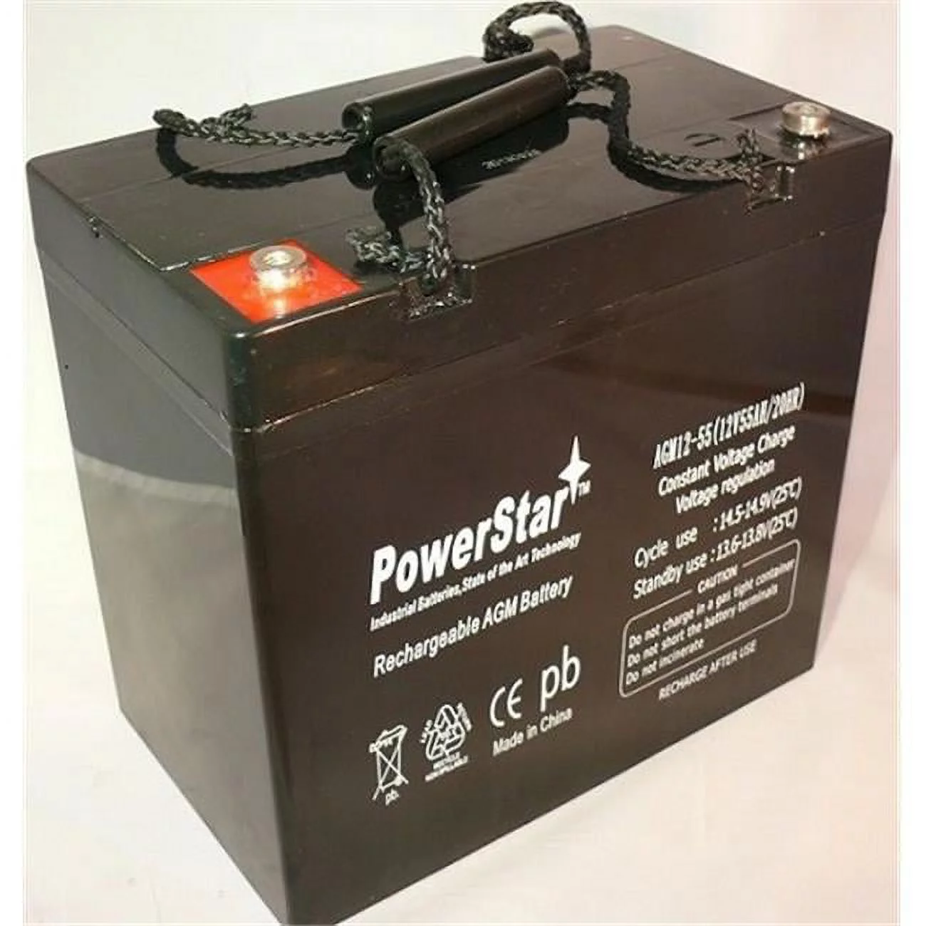 BatteryJack AGM12 55 202 H00255   BLACK   00001 Black 12 V 55Ah 1400 Watts NB   T5 High Current Battery Replaces Kinetik HC1200 - John Pierce Auto Care