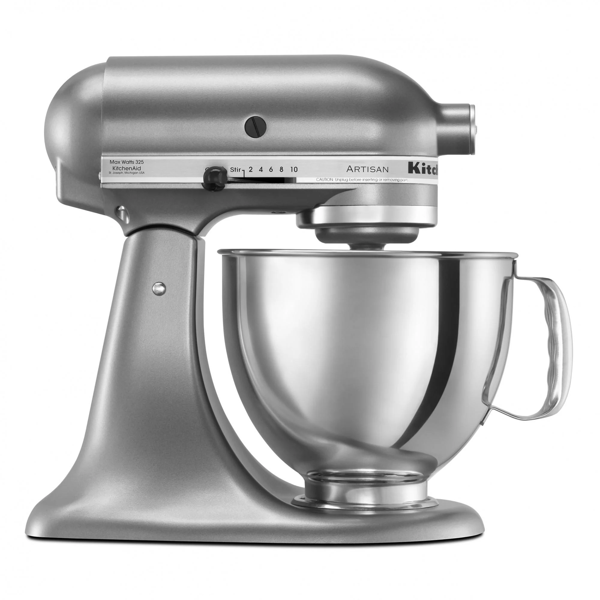 KitchenAid Artisan 5-Quart Stand Mixer, Silver - John Pierce Auto Care