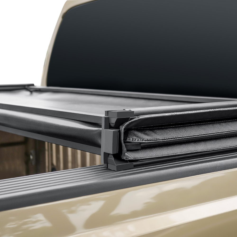Auto Drive Soft Tri Fold Truck Bed Tonneau Cover Fits 02 18 Dodge Ram 1500 8Ft Bed - John Pierce Auto Care