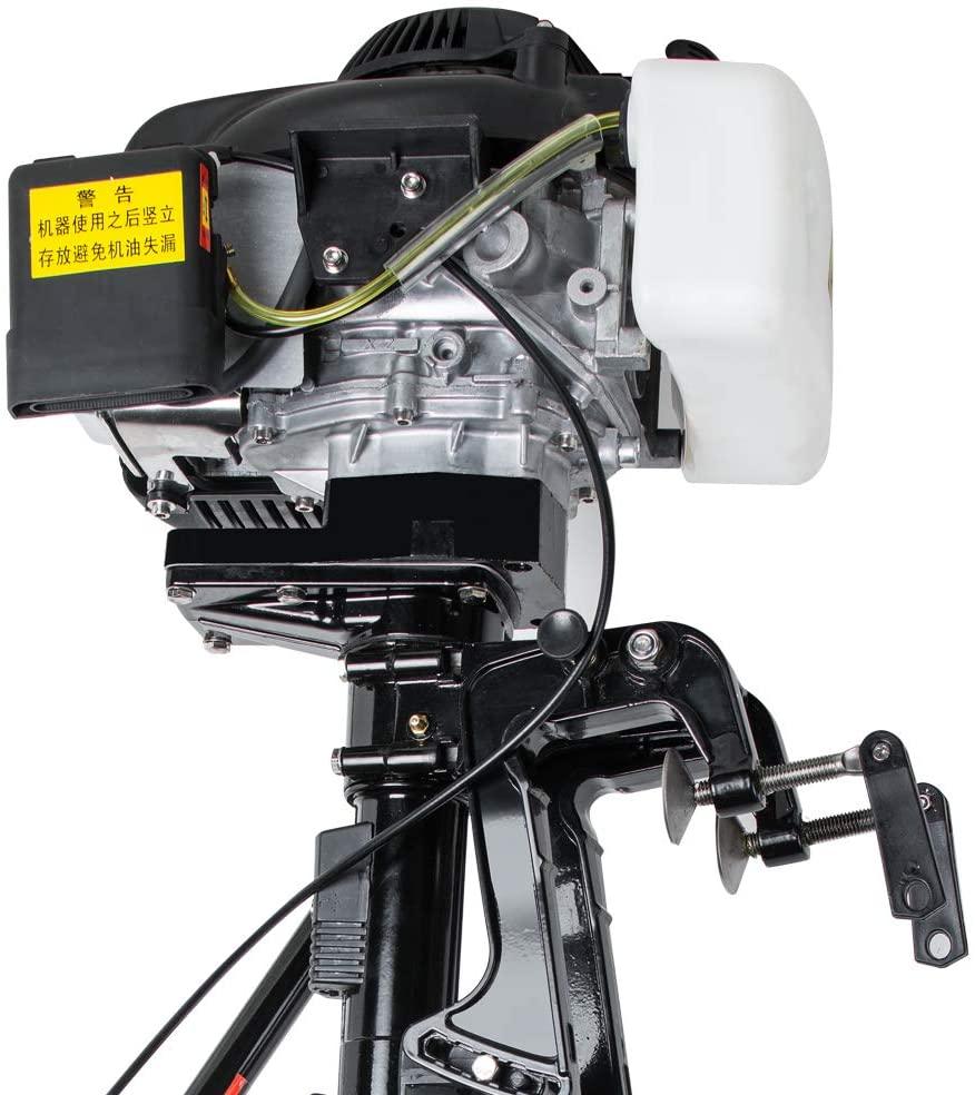 funchic 4 Stroke 3.6 HP Outboard Motor 55CC Boat Engine with Air Cooling System for Inflatable Boats, Fishing Boats, Sailboats, and Small Yachts - John Pierce Auto Care