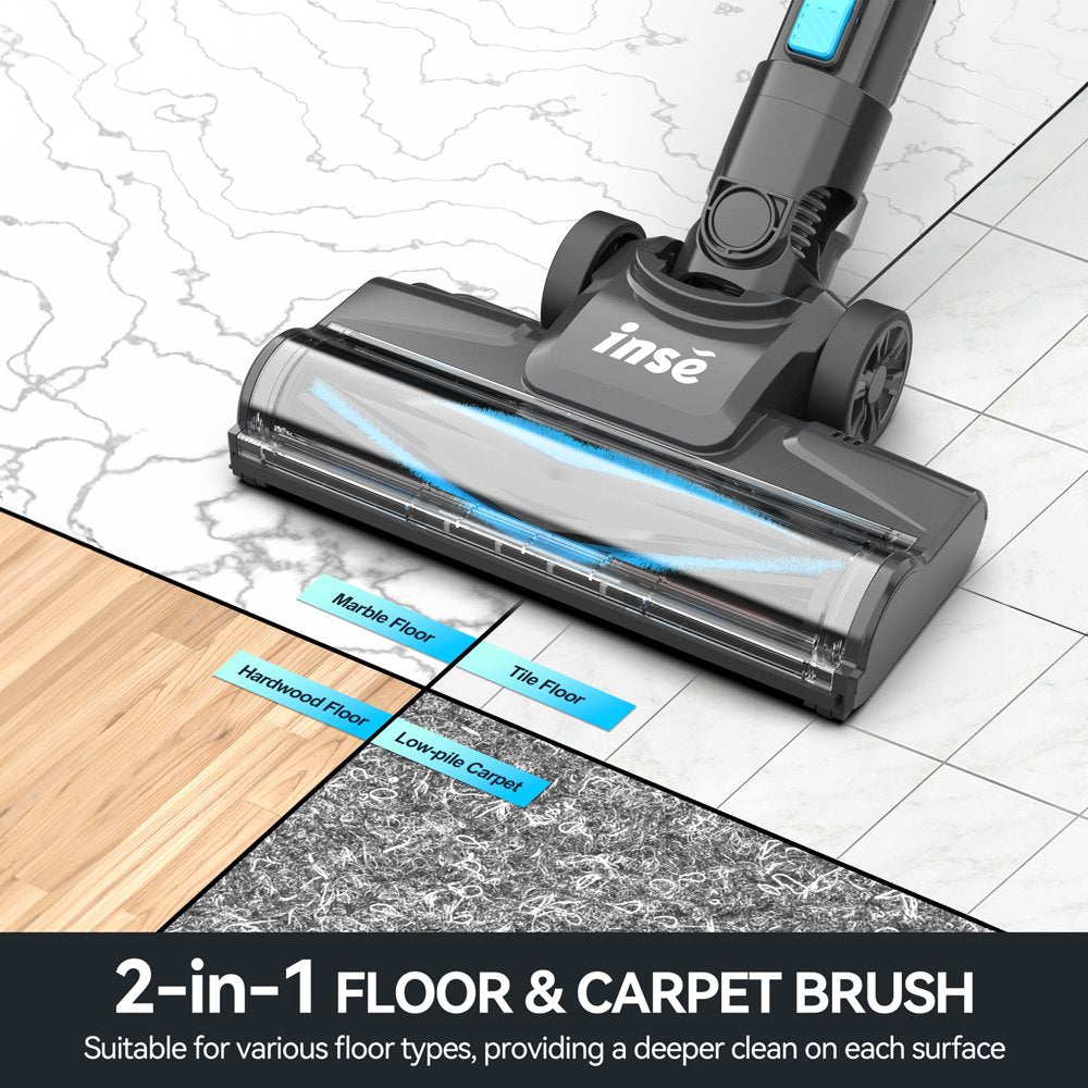 INSE Cordless Vacuum Cleaner, 6 in 1 Powerful Suction Lightweight Stick Vacuum - John Pierce Auto Care