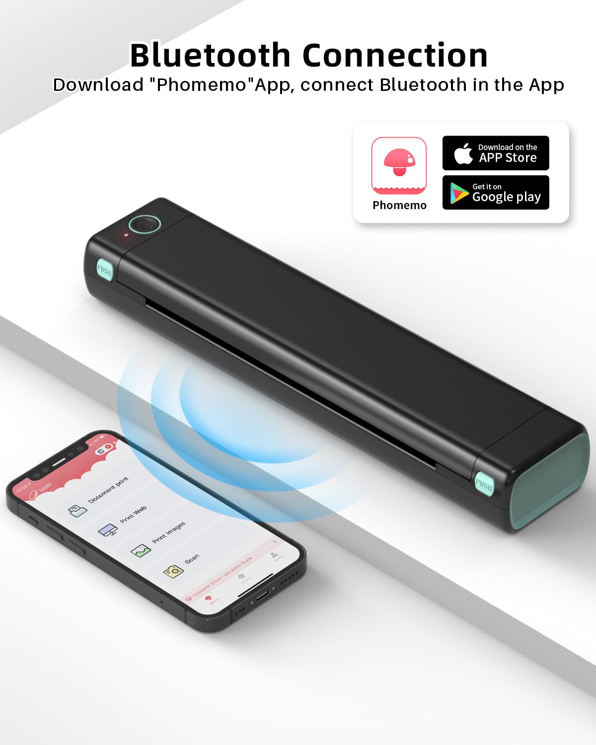 Phomemo Portable Printer Wireless for Travel, Bluetooth Mobile Printer Support 8.5\u0026quot; X 11\u0026quot; US Letter - John Pierce Auto Care