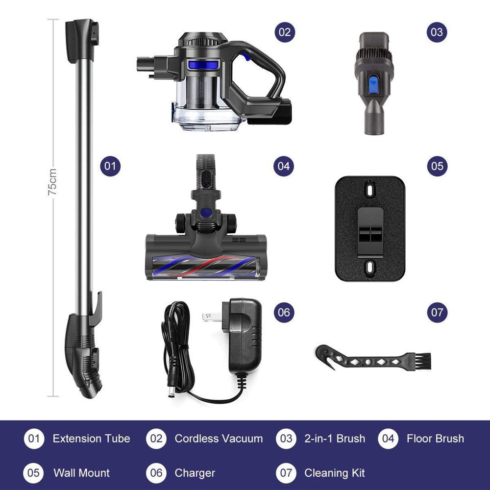MOOSOO Cordless Vacuum 4 In 1 Lightweight Stick Vacuum Cleaner - John Pierce Auto Care
