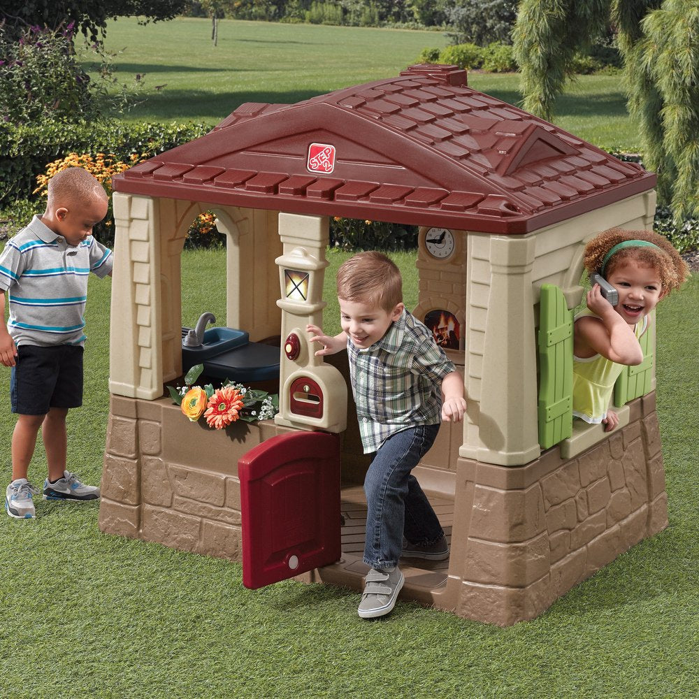 Neat \u0026amp; Tidy Cottage II Brown Playhouse Plastic Kids Outdoor Toy - John Pierce Auto Care