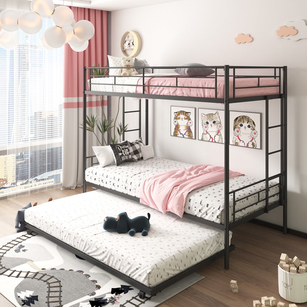 Segmart Metal Twin Bunk Beds with Trundle Bed for Kids Adults Teens - John Pierce Auto Care