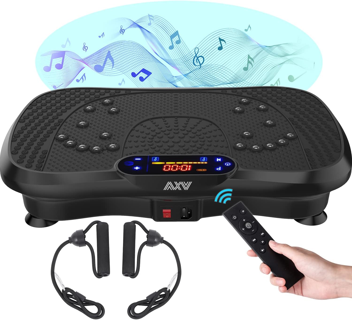 AXV Vibration Plate Exercise Machine Whole Body Workout Vibrate Fitness Platform Machine - John Pierce Auto Care