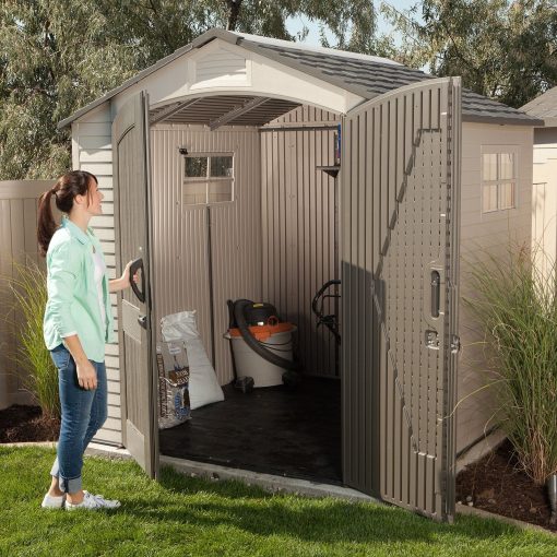 7 ft. W x 7 ft. D Plastic Storage Shed - John Pierce Auto Care