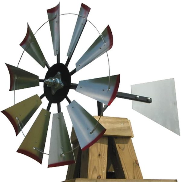 30 inch Windmill Head w\/Plain Rudder \u0026amp; Instructions to Build an 8 Foot Tall Windmill - John Pierce Auto Care